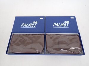 【未開封品】PALMS パームス SVレザーウォレット M /35th SV-LW 2M/35BR ブラウン ルアーケース ワレット 2個セット △ 6FB38-268