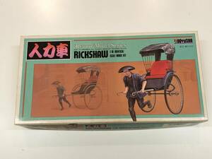 DOYUSHA 人力車 車夫・飾り台付 Retoro Model Series RICKSHAW 1/10 IDENTICAL SCALE MODEL KIT KIT NO.RM1-800 4975406121016