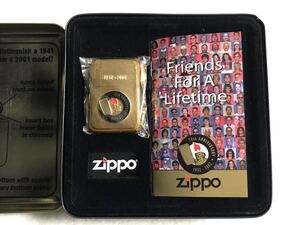 ZIPPO ジッポー Friends For A Lifetime 1932-2002 70th Anniversary 70周年 2002年製 オイルライター　未使用品　内袋未開封品