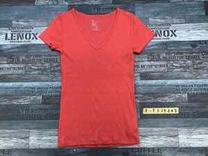 GAP ギャップ レディース 薄手 半袖Tシャツ 小さいサイズ XS 朱色