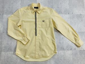 Sサイズ　FRED PERRY　フレッドペリー　 長袖シャツ　黄色