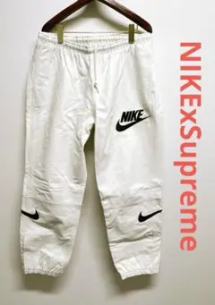 NIKE ×Supreme 19AW Leather Warm Up Pant