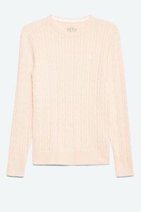 ジャック ウィルス Jack Wills レディース トップス ニット・セーター　ピンク【Tinsbury Cable Crew Sweater】