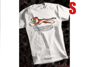 METRO RACING TRIUMPH TIGER T-shirt WHITE S/メトロレーシングトライアンフタイガーtシャツ白6tサンダーバードtr6t120ボンネビルt140t110