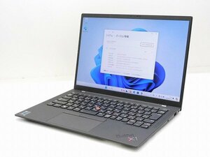 【1円スタート】Lenovo ThinkPad X1 Carbon Gen9 20XWCTO1WW Core i7 1165G7 2.8Ghz 16GB 512GB(SSD) 14インチ WUXGA(1920×1200) Win11Pro