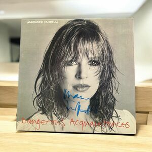 Marianne Faithfull マリアンヌ・フェイスフル 直筆サイン入り LP レコード 送料無料