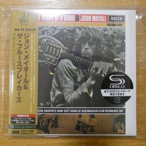 4988005503343;【2SHM-CD】ジョン・メイオール&ザ・ブルースブレカーズ / ブルース・バンドの日記VOL.1&2(紙ジャケット仕様)