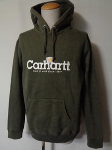 カーハート Carhartt デカロゴ スウェット パーカー プルオーバー sizeM 裏起毛 ワーク