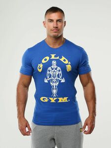 ★ゴールドジム GOLDGYM Tシャツ S/M/L ブルー青★筋トレフィジークボディビル