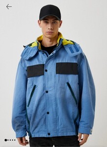 美品 DIESEL ディーゼル メンズ ヴィンテージ 汚し加工 サイドジップ 切替 フリース裏地 フードジャケット【W-TRODD】22FW ダメージ加工