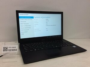 ジャンク/ VAIO VJPB11 Intel Core i3-6100U メモリ4.1GB SSD128.03GB 【G23293】