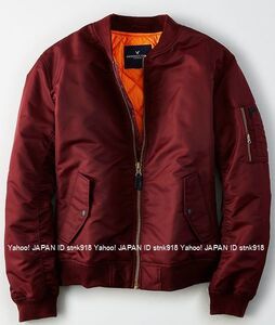 〓SALE!! ラスト!! アメリカンイーグル/US L/AEO Quilted ボマージャケット/Burgundy