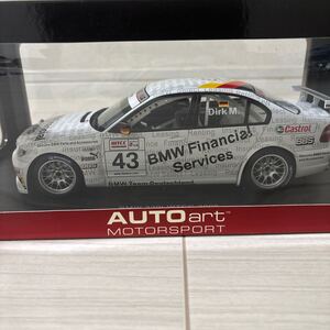 1/18 AUTOart オートアート WTCC BMW 320I E46 Racing CAR ホワイト #未展示保管品 #当時物 初期モデル #絶版 #希少レア 