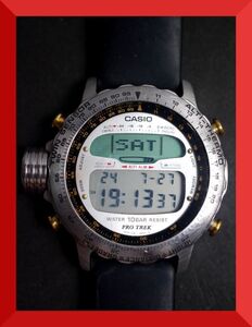 カシオ CASIO 初代 PRO TREK プロトレック デジタル ファーストモデル ALT-7000 男性用 メンズ 腕時計 y346 稼働品