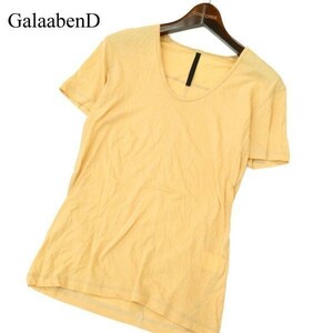 GalaabenD ガラアーベント 春夏 半袖 Uネック★ カットソー Tシャツ Sz.M　メンズ 日本製　A2T07394_6#D