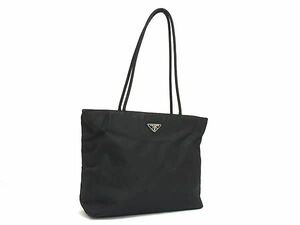 1円 PRADA プラダ テスートナイロン トートバッグ ショルダーバッグ 肩掛け レディース ブラック系 FG2237