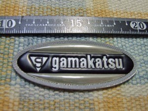 Gamakatsu/がまかつ/楕円/ナイロン/ワッペン/エンブレム/D　※ ヤフーショッピングストア/レア物商会・健美堂でも大量出品中！