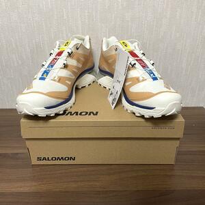 SALOMON XT-4 OG Taffy Vanilla Ice Blue Print US9.5 27.5cm サロモン スニーカー ブーツ