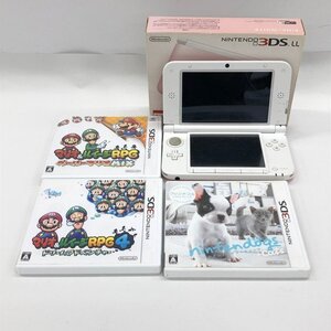 NINTENDO ニンテンドー 3DS LL 本体 SPR-001 3DSソフト付き 箱あり【CLAZ3042】