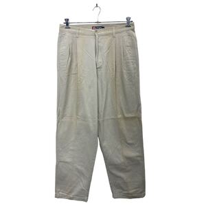 CHAPS チノパンツ W34 チャップス タック入り コットン ホワイト 古着卸 アメリカ仕入 2311-541