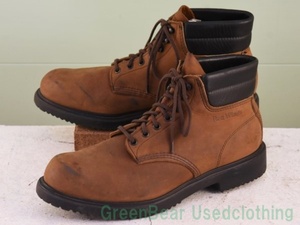 W897◆USA製【レッドウィング Red Wing】ビンテージ ワークブーツ ワイズ細め カッコイイ 良い味 茶 ブラウン メンズ 12B 30cm