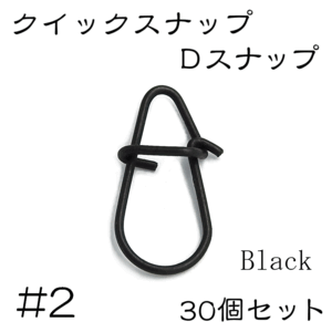 Dスナップ　ステンレス 30個セット #2 ブラック