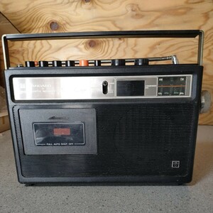 当時物 STANDARD スタンダード FM,AMラジカセ KR-3100　昭和レトロ ラジオ カセットレコーダー ジャンク品　k2