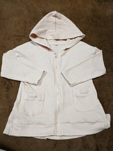 ベビー パーカー ピンク シフォン 上着 春 95cm 95 リボン ベビー服