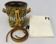 中古バッグ モン トレゾール イエローFFファブリック ミニバッグ 「FENDI×FRGMT」