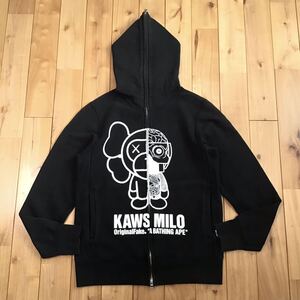 ★激レア★ Original fake KAWS Milo 人体模型 パーカー Sサイズ a bathing ape BAPE full zip hoodie カウズ マイロ エイプ ベイプ i58