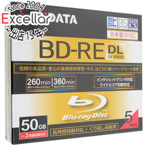 RiTEK ブルーレイディスク RIDATA BD-RE260PW 2X.5P SC A BD-RE DL 2倍速 5枚組 [管理:1000027506]