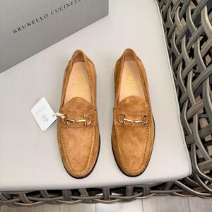 Brunello Cucinelli ブルネロクチネリ モカシン ビジネスシューズ 牛革 靴　Horsebit 39-44 サイズ選択可能