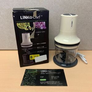 y091111m フードプロセッサー LINKChef ミキサー 小型 500ml 電動 260W 微塵切り チョッパー みじん切り器 離乳食 