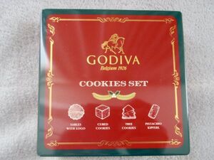 GODIVA ゴディバ クリスマスクッキー缶 空き缶 収納 小物 アクセサリー 入れ物 宝箱 道具箱 プレゼント box 匿名無保護180円 定形外290円