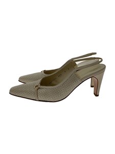 Salvatore Ferragamo◆パンプス/UK6/ホワイト/レザー/DQ 92468