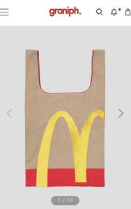 グラニフ graniph マクドナルドコラボ i’m lovin’ it ショッピングバッグ エコバッグ mcdonalds collaboration shopping bag eco bag