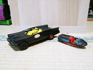 Duncan 1966年 Batmobile & Corgi Toys 1976年 Batboat　Made in England レトロ　激レア