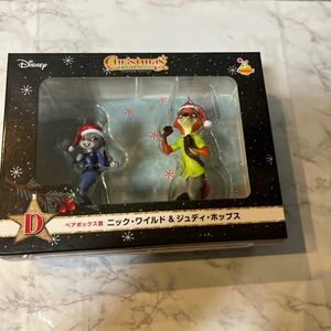 レア　レトロ　フィギュア ペアボックス賞 ニック・ワイルド&ジュディ・ホップス Happyくじ Disney クリスマスオーナメントくじ 2022