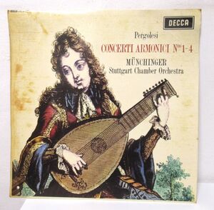 CLASSIC LP/UK/インナースリーブ付き美盤/Pergolesi, Mnchinger, Stuttgart Chamber Orchestra - Concerti Armonici Nos 1-4/C-00106