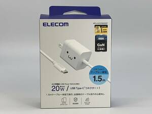 ★ELECOM　エレコム　AC充電器　USB Power Delivery対応　20W　USB Type-C コネクター×1　MPA-ACCP6920WF　しろちゃん　未開封品　56