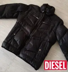 DIESEL メンズ　ダウンジャケット　ブラック　黒　メンズダウンジャケット