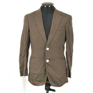 リセンシーオブマイン/アバハウス★麻100％/テーラードジャケット【Mens size -44/茶/brown】recency of mine/Jackets/ 訳あり特価◆BG986