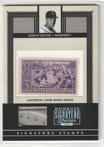 【stamp(切手)&SHOES】2005 DONRUSS SIGNATRE SERIES #SST-8 ADRIAN BELTRE 087/100