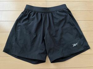 【超美品】Reebok リーボック SPEEDWICK ランニングパンツ トレーニングウェア ショートパンツ インナー付き レディース XS 黒 @13,000円