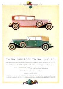 ◆1930年の自動車広告　キャデラック1　Cadillac