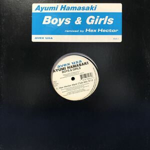 浜崎あゆみ Boys & Girls remixed by Hex Hector 12インチ レコード 5点以上落札で送料無料N