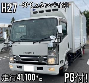 いすゞエルフ3t冷蔵冷凍車ロング-30°Cスタンバイ格納式パワーゲートPG付★平成27年/1月年式★実走行4万1千㌔★車検:令和7年6月まで★MT6速