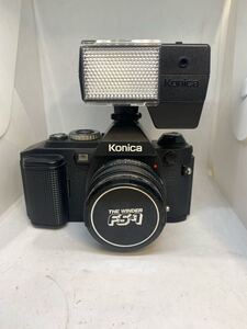 【金太郎】★ Konica/コニカ　FS-1　ストロボ付き X-24フィルムカメラ カメラ THE WINDER K604