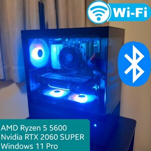 ゲーミングPC【1円～】 Ryzen5 5600 Nvidia RTX 2060 SUPER 新品 SSD 250GB Windows 11 Pro