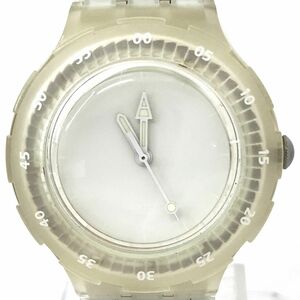 美品 蓄光 Swatch スウォッチ SCUBA200 スクーバ KING OF TIDES 腕時計 SDK129 クオーツ コレクション 蛇腹 伸縮 電池交換済 動作確認済